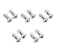 Giwnhvx 10 Pezzi Top Fix Coperchio del WC Vite del Sedile Bene dado di Fissaggio della Casseruola WC Foro cieco Kit per Cerniere Universale Sedile WC