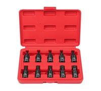 Giwnhvx 10 punte a stella esagonali Torx in acciaio, T20-T60, con punta in acciaio Mo Premium da 3/8 di pollice