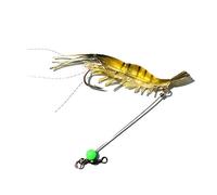 Giwnhvx 10 Pz/Lotto Esche da Pesca in Silicio Morbido Esche di Gamberetti Luminose Esche Morbide da 8 Cm 5G Esche Artificiali di Pesca Alla Carpa Tocco, Trasparente