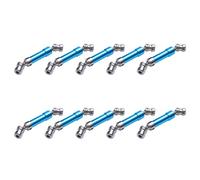 Giwnhvx 10 Pz Metallo Posteriore Centro Albero Trasmissione CVD Albero Trasmissione per 1:12 12428 12423 Car Desert Off-Road Blu