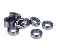 Giwnhvx 10 Pz Miniatura Sigillato Metallo Schermato Metrico Radiale Cuscinetto Una Sfera Modello: MR106-ZZ 6X10X3 Mm