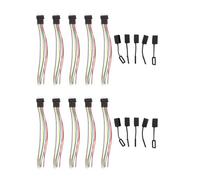 Giwnhvx 10 PZ RC Aircraft 6S Equilibrio Testa con Cap Estensione Cavo di Ricarica Cavo 10cm FAI DA TE per Li Po Batteria