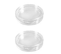 Giwnhvx 10 pz trasparente piccola scatola di plastica moneta 18 mm & 10 pezzi piccoli rotondi in plastica trasparente capsule scatola 24 mm