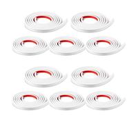 Giwnhvx 10 Rotoli Totale Inserti Griglia Finestre Kit Griglia Trim Autoadesivo Staccare e Incollare, Simulazione Finestra Decorativa Fai da te, Bianco