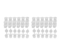 Giwnhvx 10 strisce di 60 vasetti di vernice vuoti, 10 ml, mini strisce di plastica trasparente