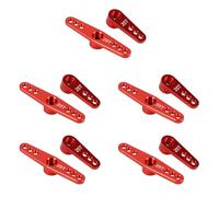 Giwnhvx 10 x 25T Alluminio RC Servo Braccio per Futaba Savox Xcore HD Power RC Strumenti, Rosso