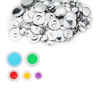 Giwnhvx 100 coperture per bottoni, kit di 5 pulsanti di diverse dimensioni e strumenti per rendere il tuo pulsante facile da usare