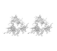 Giwnhvx 100 ganci pratici in acciaio al carbonio per pannelli forati, per garage, officina, garage, officina, vetrina, esposizione