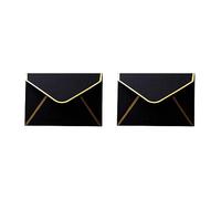 Giwnhvx 100 mini buste per biglietti regalo, buste per biglietti regalo personalizzati, buste per matrimoni o segnaposto, colore nero