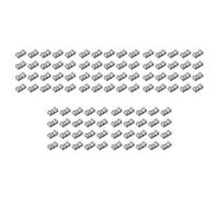 Giwnhvx 100 Pezzi 24mmx11mmx10mm Console Mixer Slider Fader Pulsanti Sostituzione per Potenziometro Pulsante Grigio Marca Nero