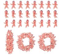 Giwnhvx 100 pezzi piccoli bambini in plastica piccoli bambini torta re per cubetti di ghiaccio per festa presnatale