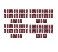 Giwnhvx 100 pezzi tamponi per levigatura, carta per levigatura, gancio e fibbia, foglio di sabbia 93 x 185 mm, perforare 8 fori, grana 40/60/80/120 fit, levigatrice orbitale in foglio multisabbiatore