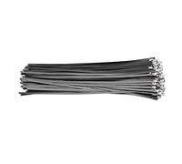 Giwnhvx 100 pz/lotto, 4.6Mmx300Mm PVC Rivestito In Plastica Ss304 Fascetta In Acciaio Inox
