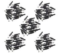 Giwnhvx 100 pz nero 2,5 mm x 5,5 mm DC alimentazione maschio adattatore jack