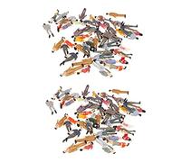 Giwnhvx 100Pz G Scale 1: 30 Mix Painted Model People Train Park Street Figure del Passeggero