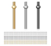 Giwnhvx 108 picchetti di cribbaggio in ferro affidabili, design conico multiuso, per la società (3 colori)