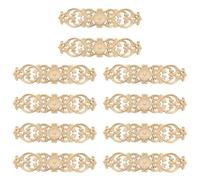 Giwnhvx 10pcs 40 x 10 cm per scultura in legno, angolo intagliato, decorazione per , porta, letto, toppa decorativa onlay legno applique