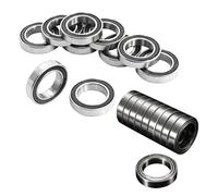 Giwnhvx 10Pcs 6802-15X24X5Mm Metallo Schermato Sigillato Scanalatura Profonda & 10Pcs Miniatura Sigillato Metallo Schermato Metrico Radiale Cuscinetto A Sfere Modello: 6701 ZZ 12X18X4MM