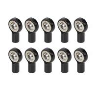 Giwnhvx 10pcs M2.5 Link Rod Joint End Holder per RC Modello Auto Barca Aereo Camion Nero