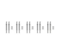 Giwnhvx 10PCS Metallo CVD Albero di Trasmissione 110-160mm per 1/10 RC Rock Crawler Axial SCX10 90046 Trx4, Titanio