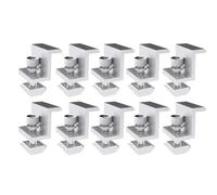 Giwnhvx 10Pcs Solare Fotovoltaico Staffa In Lega di Alluminio Morsetto per Modulo Solare Pannello Solare Rack Supporti Accessori PV Morsetto B