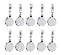 Giwnhvx 10PCS sublimazione vuoto portachiavi in metallo trasferimento di calore portachiavi per sublimazione fai da te 40mm
