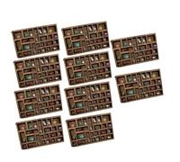 Giwnhvx 10X 1:12 Miniatura Ginnolo Mensola di Cristallo Miniatura Decorazione Stampanti Vassoio Miniatura Miniatura