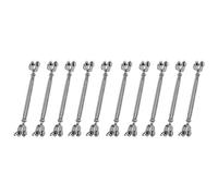 Giwnhvx 10X 304 In Acciaio Inox Rigging Vite Corpo Chiuso Jaw Jaw Tenditore 7/32" Filettatura