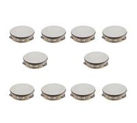 Giwnhvx 10X 7 Pollici Musicale Tamborine Drum Round Percussion Gift per KTV