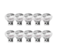 Giwnhvx 10X Auto USB Luce Ambiente Mini LED Interni Lampada Decorativa per DJ Veicolo Universale Auto C Parti di Ricambio