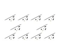 Giwnhvx 10X FT011-12 Tubo di Acciaio Tubo Assemblaggio Metallo Albero Ricambi Componente per FT011 RC Barca Speedboat Accessori
