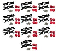 Giwnhvx 10X Metallo Anteriore e Posteriore Ponte Asse Alloggiamento Case per MN D90 D91 MN99 MN99S 1/12 RC Auto Aggiornamento Parti Accessori, Nero