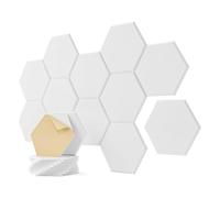 Giwnhvx 12 acustici, 30,5 x 25,4 x 1 cm, insonorizzanti esagonali, per camera da letto, casa, studio,