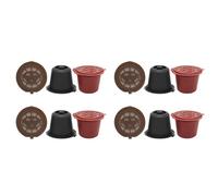 Giwnhvx 12 Pezzi Capsule Riutilizzabili Ricaricabili per Macchina da Caffè Capsula Riutilizzabile Ricarica Capsule Vuota