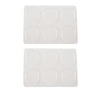 Giwnhvx 12 pezzi cassa pad muto tamponi cassa silenziosa a muto Accessori per strumenti a percussione (trasparente)