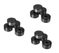Giwnhvx 12 piedini in alluminio da 40 x 20 mm, per isolamento acustico, per altoparlanti Hi-Fi, colore: nero
