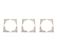 Giwnhvx 12 pz/set legno intagliato angolo Onlay applique non verniciato cornice armadio armadio decalcomania per la decorazione 15 cm