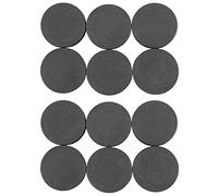 Giwnhvx 12 tappi in plastica con estremità di chiusura per tappo di tubo 40 mm, colore: nero