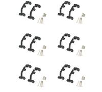 Giwnhvx 12 x Supporto per base di trazione in metallo per MN D90 D91 D99S Mn90 Mn99S 1/12 pezzi di aggiornamento auto Rc, nero