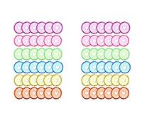 Giwnhvx 120 dischi di plastica da 24 mm, dischi di espansione a forma di cuore, per raccoglitori a forma di fungo, per fai da te