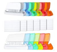 Giwnhvx 120 linguette e inserti per cartelle sospese, per identificare rapidamente cartelle sospese, inserti in plastica multicolore