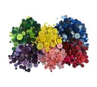 Giwnhvx 1200 - 1500 bottoni in resina di dimensioni assortite per cucito fai da te pittura manuale bottoni ornamentali fatti a mano bottoni facili da installare facili da usare