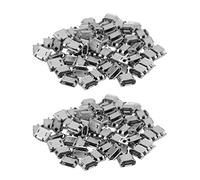 Giwnhvx 120pcs Connettore Presa Dip SMD Micro-USB Tipo B 5 Pin SMT Posizionamento