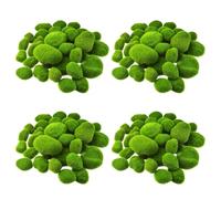 Giwnhvx 128 Pezzi 5 Dimensioni di Rocce di Schiuma Artificiale Decorative Sfere di Schiuma Verde Falso Decor Schiuma per Giardini composizioni floreali