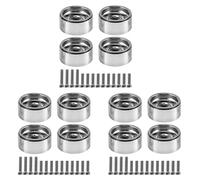 Giwnhvx 12PCS 1.9 Metallo Beadlock Ruota Mozzo Cerchio per 1/10 RC Crawler Axial SCX10 90046 AXI03007 TRX4 D90,1
