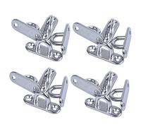 Giwnhvx 12Pcs 5mm 304 Acciaio Inossidabile Piatto Occhio Piastra Gancio Anello Graffetta