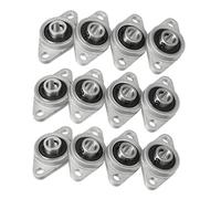 Giwnhvx 12Pcs Kfl08 Cuscinetto del blocchetto di cuscino 8mm Diametro foro in lega di zinco Rhombic Flangia Cuscinetto per CNC
