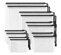 Giwnhvx 12Piece multifunzionale impermeabile cartella forniture per ufficio, organizzatore di file di dimensioni multiple