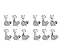 Giwnhvx 12R Chrome Locked String Tuning Pioli Accordatori Chiave Meccaniche Teste per Chitarra Elettrica Acustica Stile Blocco