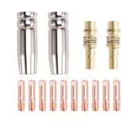 Giwnhvx 14 PZ 15AK Accessori Della Torcia di Saldatura Materiali di Consumo 0.8mm MIG Torcia Gas Ugello Supporto Punta di 15AK MIG